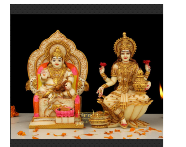 Lakshmi Kuber Statue 18cm Sitting Lakshmi Kuvera Statue, God of Wealth, Kubera Shakti, Hindu Dhan Laxmi Kubera Sculpture Hindu God, Indian Art, Altar Decor