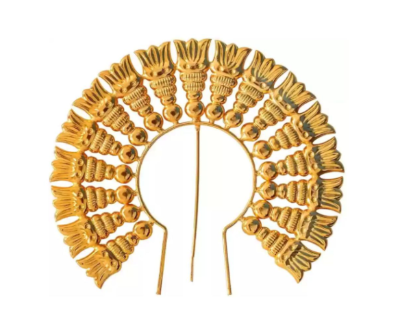 Gold Plated God Arch for Varalakshmi Pooja Decoration and Navaratri Pooja | Decorative Arch for God Idols Arch for Idols and Pooja | Varalakshmi Decoration Items