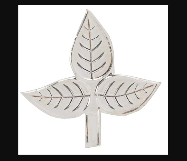 Silver Single Piece Bel Patra for Shivji Pooja Purpose, Mandir Decoration & Gifting Purpose