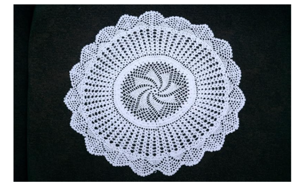 Pooja THALI Cover Handcrafted Crochet Lace