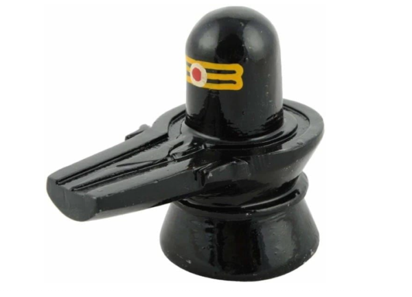 Tilak Marble Shivling Stone Shivlinga | Black Shivling Idol Shiva Lingam for Home Puja, Abhishekam, Black-10L x 8W x 10H Centimeters