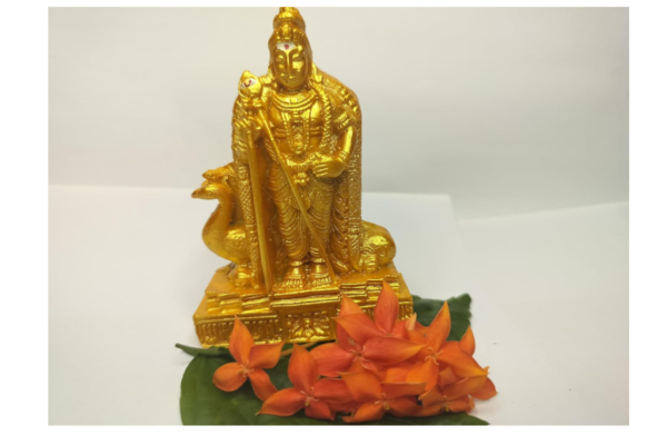 Kumaraswamy Karthikeya Subrahmanya Swamy Idol Palani Murugan Statue Gold Colour Pooja Room Decoration Peacock Gift Item Pathumalai முருகன் कार्तिकेयन भगवान मुरुगन Bhagwan Thiruchendhur