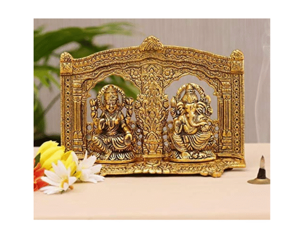 Lakshmi Ganesha Idol for Home Decor/Worship Material Metal