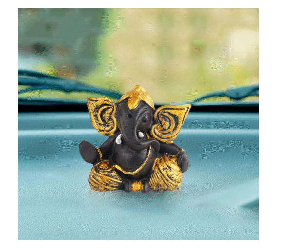 Ganesha Statue Idol Shriganesh Bhagwan Murti/Home, Office Decor/Car Dashboard Ganpati/Lord Vinayaka Statue God of Luck & Success Sculpture/Gift Items -01
