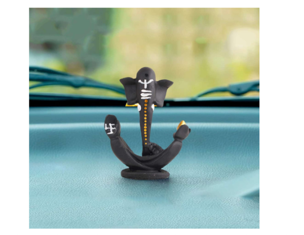 Ganesha Statue Idol Shriganesh Bhagwan Murti/Home, Office Decor/Car Dashboard Ganpati/Lord Vinayaka Statue God of Luck & Success Sculpture/Gift Items -03