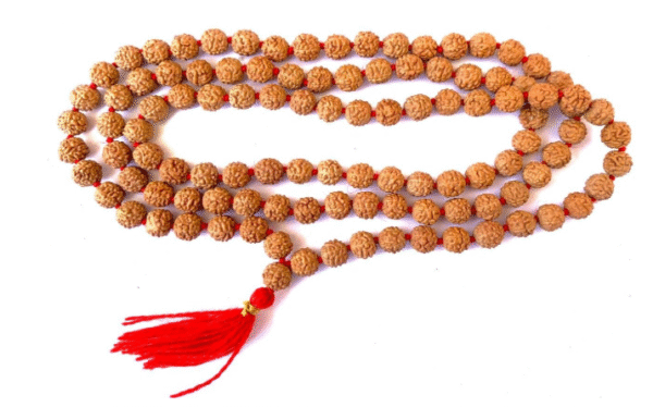 Panchmukhi 108+1 Beads Prayer Rudraksha 7Mm Mala For Japa & Wearing (7Mm)